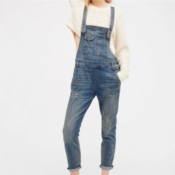 Free People Pants - Free People Denim Overalls - Size 26